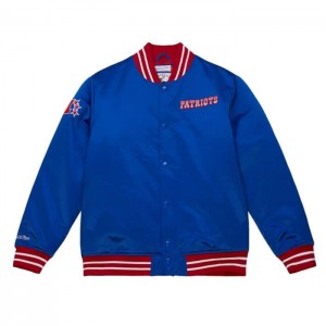Chamarras Mitchell & Ness Heavyweight Satin New England Patriots Hombre | 3426KLUCP