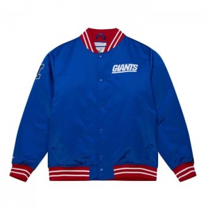 Chamarras Mitchell & Ness Heavyweight Satin New York Giants Hombre | 7480KGZIN