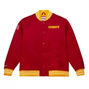 Chamarras Mitchell & Ness Heavyweight Satin Kansas City Chiefs Hombre | 1675ZEYDV
