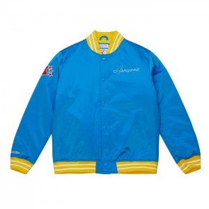 Chamarras Mitchell & Ness Heavyweight Satin Los Angeles Chargers Hombre | 1269ITNGY