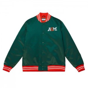 Chamarras Mitchell & Ness Heavyweight Satin Florida A&M University Hombre | 8649DHFGU
