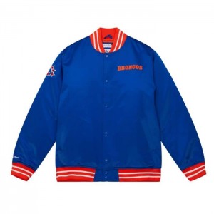 Chamarras Mitchell & Ness Heavyweight Satin Denver Broncos Hombre | 8905YVMRG