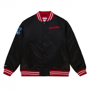 Chamarras Mitchell & Ness Heavyweight Satin Atlanta Falcons Hombre | 5906PEZUR