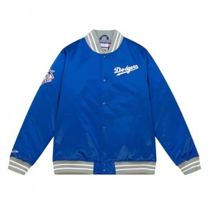 Chamarras Mitchell & Ness Heavyweight Satin Los Angeles Dodgers Hombre | 7284HRJBK