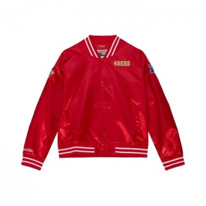 Chamarras Mitchell & Ness Ligeros Satin San Francisco 49ers Mujer | 7540JOVLX