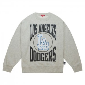 Chamarras Mitchell & Ness Logo LT Crew 3.0 Los Angeles Dodgers Mujer | 3861RIEVJ