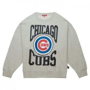 Chamarras Mitchell & Ness Logo LT Crew 3.0 Chicago Cubs Mujer | 3750HDQZW