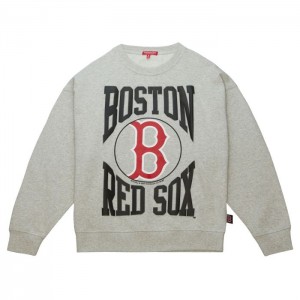 Chamarras Mitchell & Ness Logo LT Crew 3.0 Boston Red Sox Mujer | 9108NQAPR