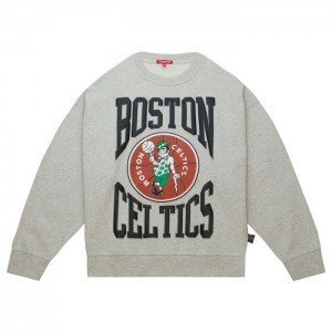Chamarras Mitchell & Ness Logo LT Crew 3.0 Boston Celtics Mujer | 4296FJMSH