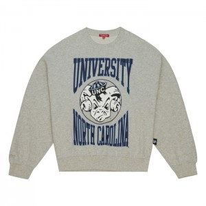 Chamarras Mitchell & Ness Logo Ligeros Crew 3.0 University of North Carolina Mujer | 4316VGYJR