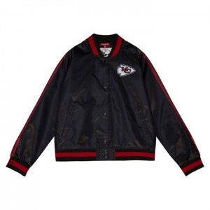 Chamarras Mitchell & Ness Raglan Satin Kansas City Chiefs Mujer | 1049AKLON