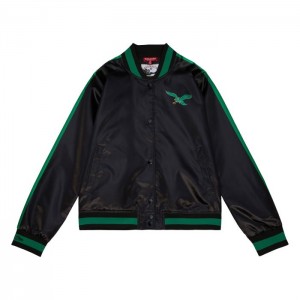 Chamarras Mitchell & Ness Raglan Satin Philadelphia Eagles Mujer | 2367DZKYG