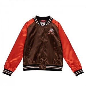 Chamarras Mitchell & Ness Satin 2.0 Cleveland Browns Mujer | 6943RCTHP