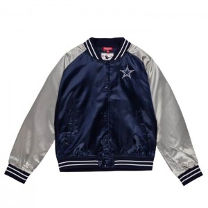 Chamarras Mitchell & Ness Satin 2.0 Dallas Cowboys Mujer | 5642CRFXO