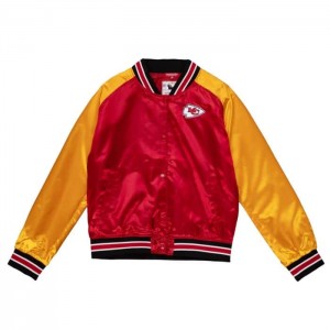 Chamarras Mitchell & Ness Satin 2.0 Kansas City Chiefs Mujer | 8542FQEHS