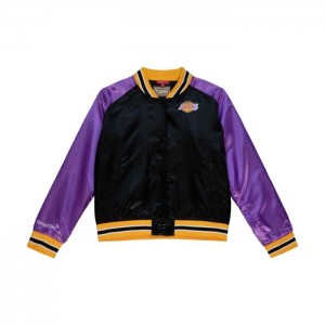 Chamarras Mitchell & Ness Satin 2.0 Los Angeles Lakers Mujer | 3065MQLGH