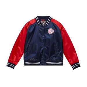 Chamarras Mitchell & Ness Satin 2.0 New York Yankees Mujer | 8470CLIJQ