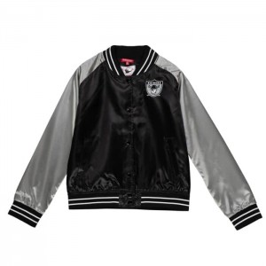 Chamarras Mitchell & Ness Satin 2.0 Oakland Raiders Mujer | 2169HQDYA
