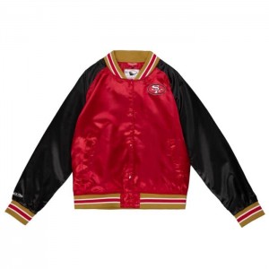 Chamarras Mitchell & Ness Satin 2.0 San Francisco 49ers Mujer | 2075GETBW