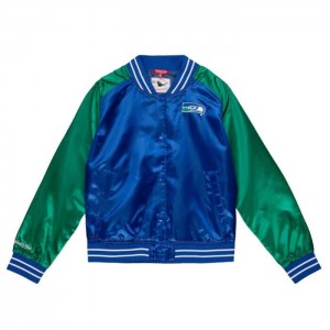 Chamarras Mitchell & Ness Satin 2.0 Seattle Seahawks Mujer | 9561FWZLR