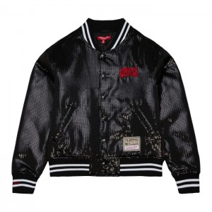 Chamarras Mitchell & Ness Sequin Varsity Philadelphia 76ers Mujer | 6837JMBZV