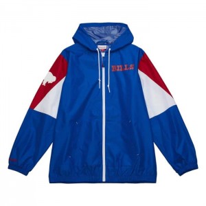 Chamarras Mitchell & Ness Throw It Back Full Zip Windbreaker Buffalo Bills Hombre | 6057RCUEZ