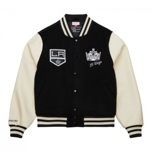 Chamarras Mitchell & Ness Unisex Varsity Los Angeles Kings Mujer | 3694GLSHN