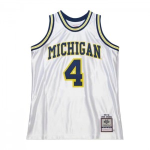 Collegiate Jerseys Mitchell & Ness Chris Webber University of Michigan 1991 Jersey Hombre | 8951GDIEM