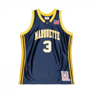 Collegiate Jerseys Mitchell & Ness Dwyane Wade Marquette University 2002 Jersey Hombre | 2493DWHTF