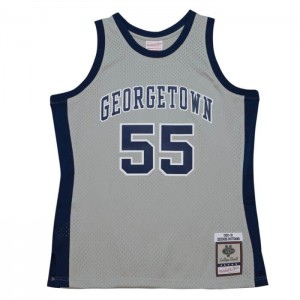 Collegiate Jerseys Mitchell & Ness Replica Dikembe Mutombo Georgetown University 1990 Jersey Hombre | 2537SVTJQ