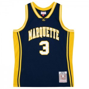 Collegiate Jerseys Mitchell & Ness Replica Dwyane Wade Marquette University 2002 Jersey Hombre | 1735WGQAD