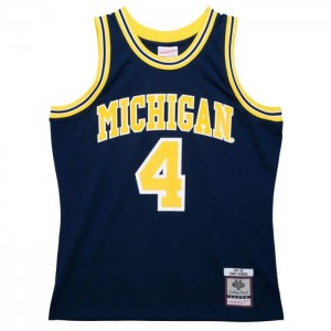 Collegiate Jerseys Mitchell & Ness Replica Chris Webber University Of Michigan Carretera 1991 Jersey Hombre | 3759JHBVY