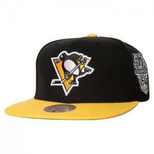 Gorras Mitchell & Ness 2 Tone Side Patch Snapback Pittsburgh Penguins Unisex | 7390XEYRW