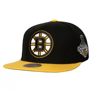 Gorras Mitchell & Ness 2 Tone Side Patch Snapback Boston Bruins Unisex | 5379CSEQA