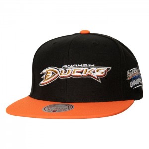 Gorras Mitchell & Ness 2 Tone Side Patch Snapback Anaheim Ducks Unisex | 3861ORFIC