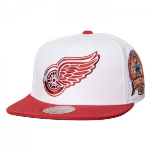 Gorras Mitchell & Ness 2 Tone Side Patch Snapback Detroit Red Wings Unisex | 1632QJNWI