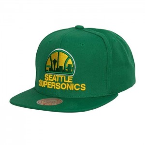 Gorras Mitchell & Ness 75 Logo Snapback Seattle Supersonics Unisex | 1657WTABD