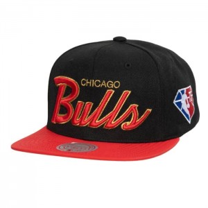 Gorras Mitchell & Ness 75th Anniversary Gold Snapback Chicago Bulls Unisex | 8709QKLFA