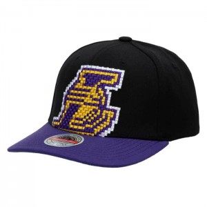 Gorras Mitchell & Ness 8 Bit XL Classic Red Los Angeles Lakers Unisex | 7264BONJK
