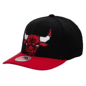 Gorras Mitchell & Ness 8 Bit XL Classic Red Chicago Bulls Unisex | 4657WBZJD