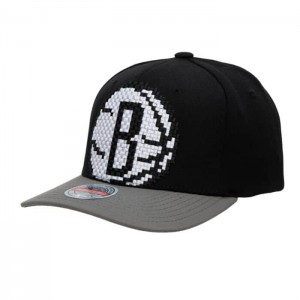 Gorras Mitchell & Ness 8 Bit XL Classic Red Brooklyn Nets Unisex | 7483IATPO
