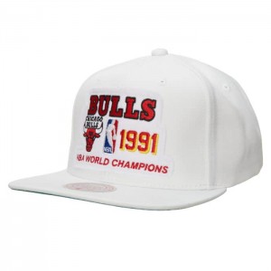 Gorras Mitchell & Ness 91 Bulls Champs Snapback HWC Chicago Bulls Unisex | 8512COHPA