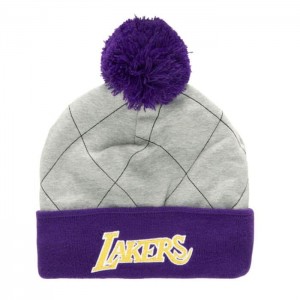 Gorras Mitchell & Ness Acolchado Pom Beanie HWC Los Angeles Lakers Unisex | 2683AJVFX