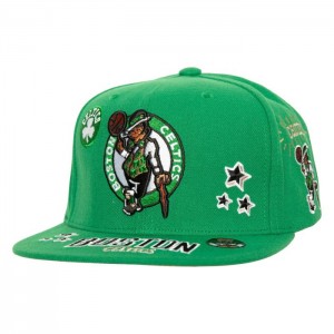 Gorras Mitchell & Ness All Out Snapback Boston Celtics Unisex | 1764OXLWS