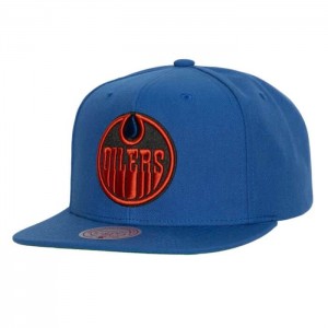 Gorras Mitchell & Ness Alternate Flip Snapback Edmonton Oilers Unisex | 4938FJSPA