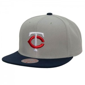 Gorras Mitchell & Ness Away Snapback Coop Minnesota Twins Unisex | 5097ZNCOD