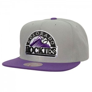 Gorras Mitchell & Ness Away Snapback Coop Colorado Rockies Unisex | 5826SPAHF