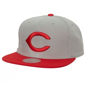 Gorras Mitchell & Ness Away Snapback Coop Cincinnati Reds Unisex | 7286LWKBD