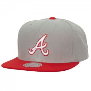Gorras Mitchell & Ness Away Snapback Coop Atlanta Braves Unisex | 0946SHBPV