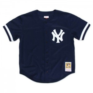 MLB Authentic Mitchell & Ness Bernie Williams New York Yankees 1998 BP Button Front Hombre | 2354DZYXI